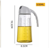 Glass Oil Bottle & Dispenser Jug Dual-Purpose Oil Dispenser For Pouring And Spraying, High-Pressure Sprayer For Even Oil Distribution 450ml (Random Color)