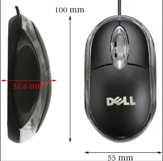 Dell USB Wired Mouse – Smooth & Reliable Optical Tracking For Laptops And Desktop PCs
