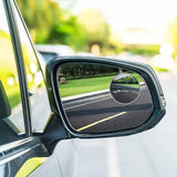 2pcs Round Blind Spot Mirrors – Wide-Angle Lens For Enhanced Rear And Side View Visibility – Convex Mirror For Cars, SUVs, And Trucks – Universal Fit Safety Accessory - Glass Material