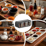 Wall Mounted Seasoning Box Condiment Containers Space Saving Storage Durable Transparent Kitchen Organizer