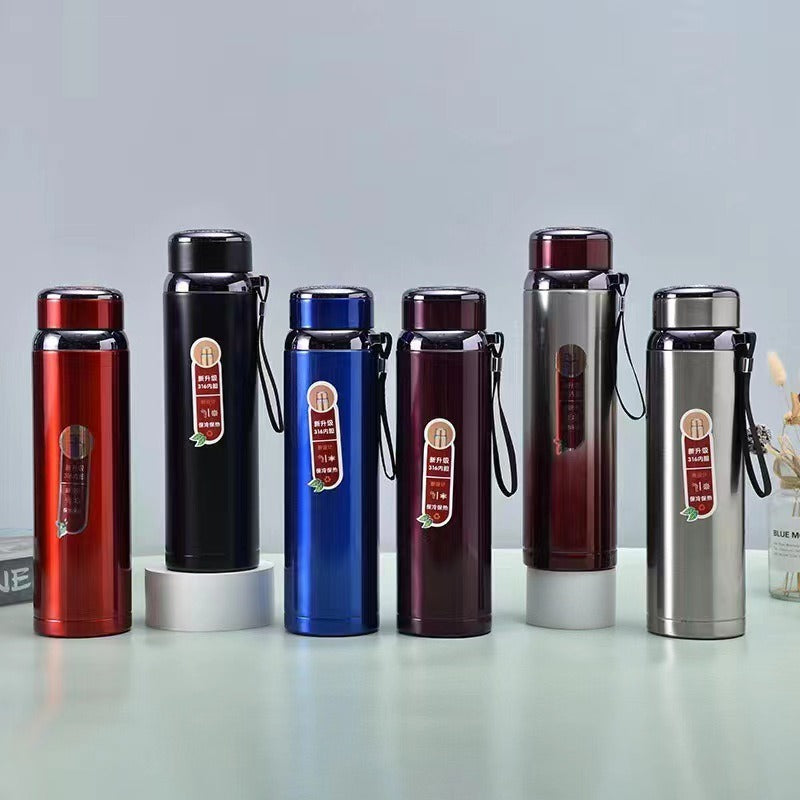 Stainless Steel Water Bottle Vacuum Flask 1000ML - Drinkware Product Designed For Hydration And Daily Beverage Routine (Random Color)