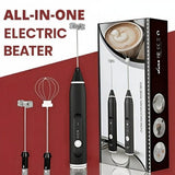 2 In 1 Electric Coffee Beater - Milk Frother And Egg Whisk - USB Electric Rechargeable Kitchen Tool For Versatile Mixing And Frothing