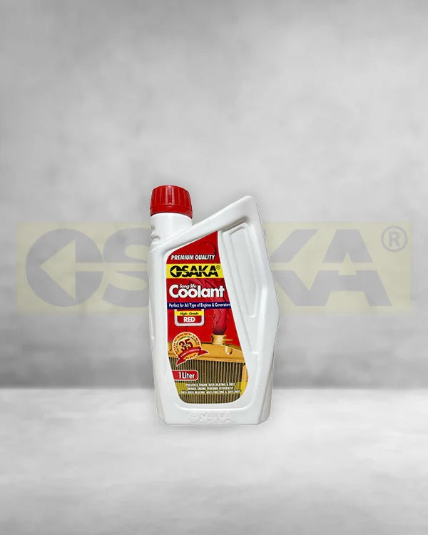 OSAKA Premium Radiator Coolant - High Grade Red (Automotive Grade) | Engine Cooling System Protector | Metal Corrosion Prevention (1L)