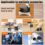 Double-Sided Vacuum Magnetic Phone Holder – Adjustable Foldable Rotating Suction Mount (Black)