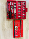 46-Piece Socket Wrench Set – Complete Ratchet & Bit Tool Kit