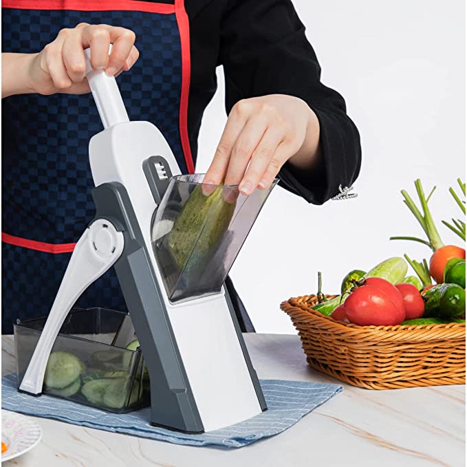 Mandoline Food Slicer Vegetable Cutter, Safe Food Chopper (Random Color)