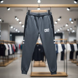 CR7 Zipper Trouser For Men French Terry Fabric Adjustable Waist 28 To 34 Inches Length 40 Inches