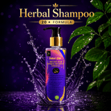 Instant Glow Herbal Shampoo 20+ Formula 150ml | Organic Herbal Hair Shampoo For Hair Growth & Hair Fall Control | Dandruff & Frizz Control | Scalp Nourishing Shampoo