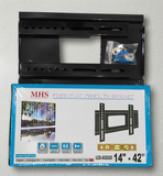MHS Fixed Tv Wall Mount Bracket 14 To 42 Inch Heavy Duty Led Lcd Tv Stand With Bubble Level And Complete Fitting Kit