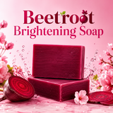 Instant Glow Beetroot Brightening Soap | Natural Skin Brightening & Rosy Glow | Deep Nourishing Daily Face & Body Soap