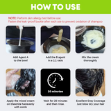 MOKERU Professional Apple Hair Dye | Natural Black Hair Color 500ml + 500ml