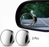 2pcs Round Blind Spot Mirrors – Wide-Angle Lens For Enhanced Rear And Side View Visibility – Convex Mirror For Cars, SUVs, And Trucks – Universal Fit Safety Accessory - Glass Material