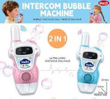 2 Pcs Intercom Bubble Machine Walkie Talkie Kids Bubble Maker Toy Fun Outdoor Bubble Blower Toy For Kids