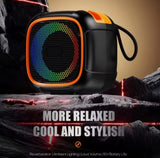 S11 Mini Portable Bluetooth Speaker With Phone Holder, RGB Lights, Super Bass & 10-Hour Playtime – Compact Travel Wireless Speaker (Random Color)