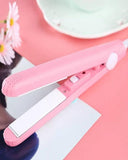 Mini Portable Hair Straightner / Air Smooth, Silky, Frizz-Free And Healthy. (With Packing Box) (Random Color)