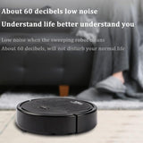 Portable Mini Wireless Smart Sweeping Robot Mopping 3 In1 Rechargeable Cleaning Machine Vacuum Cleaner For Home Office Robot (Random Colors)
