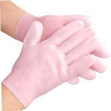 (Combo Pack) Moisturizing Glove and Socks Set, Silicone Gel Spa  Socks For Dry Cracked Skin & Silicone Jelly Socks Gel Moisturizing Socks Foot Care Protector