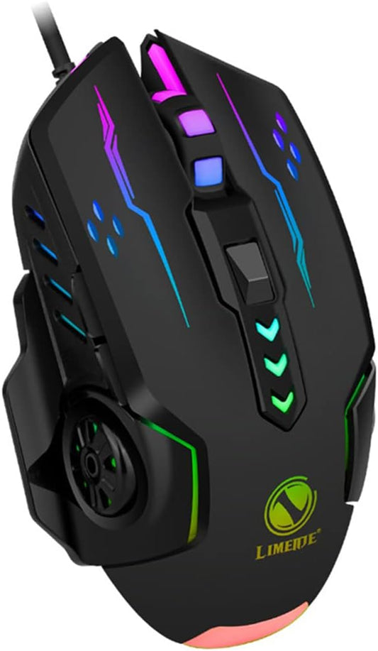 Gaming Glowing Mouse Backlit E-Sports Colorful LED Light Mouse For Laptop PC Computer Gamer