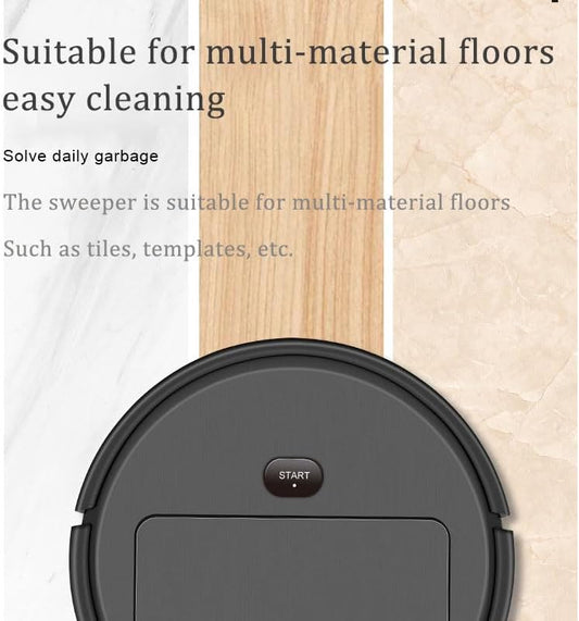 Portable Wireless Smart Mini Sweeping Robot Mopping 3 In1 Rechargeable Cleaning Machine Vacuum Cleaner For Home Office Robot (Random Colors)
