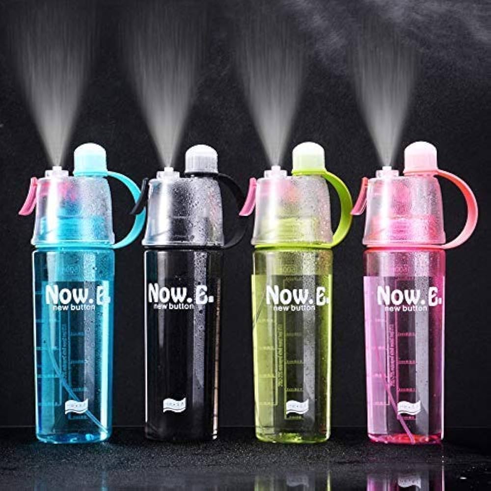 Spray Water Plastic Bottle HydraMist Pro – Ultra-Fine Mist Spray For Skincare, Cleaning, Or Gardening. GlowSpritz – Gentle Hydration With A Stylish Touch For Everyday Refreshment - 500ml | With Box (Random Color)