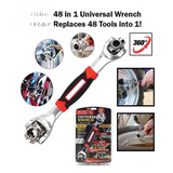48-In-1 Universal Multi-Function Wrench 360° Rotary Adjustable Spanner For Nuts & Bolts
