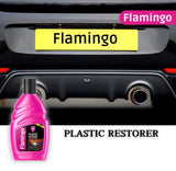 Flamingo Plastic Restorer 300ML – Nano Technology Trim Reviver For Faded Exterior Plastic | Long-Lasting Shine & Protection