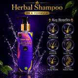 Instant Glow Herbal Shampoo 20+ Formula 150ml | Organic Herbal Hair Shampoo For Hair Growth & Hair Fall Control | Dandruff & Frizz Control | Scalp Nourishing Shampoo