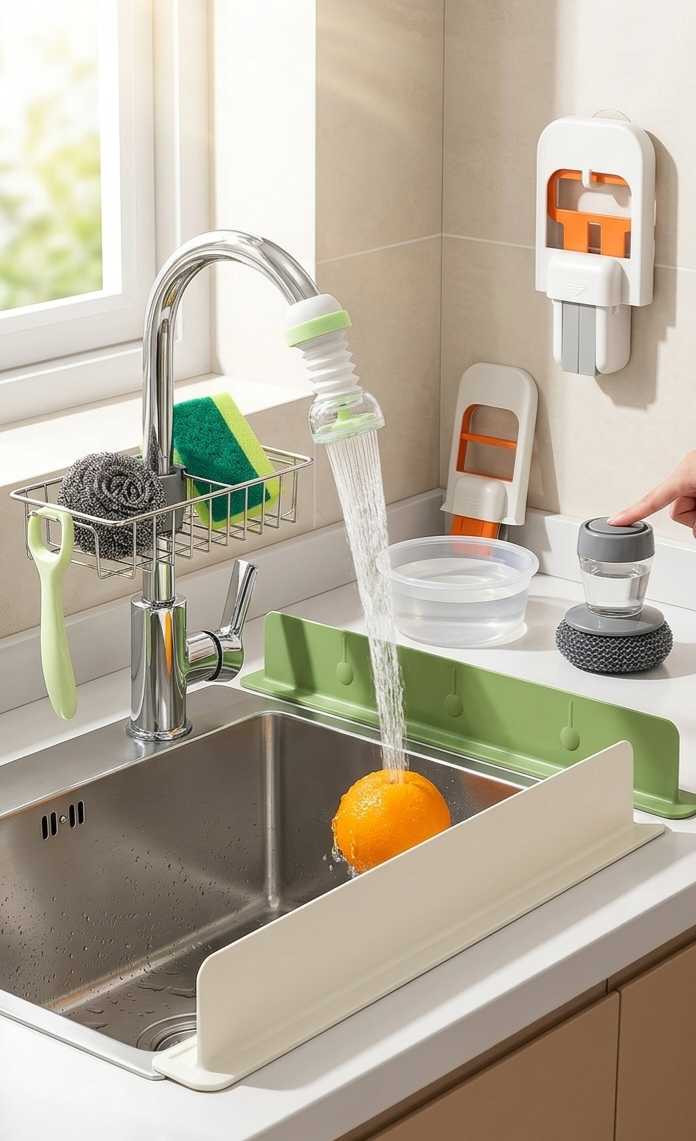 360° Adjustable Splash-Proof Faucet Extender & Water Filter