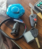 125 Tank Lock With Key And Side Lock Set Motorcycle Fuel Tank Lock Set Complete Security Lock Kit For 125cc Bike