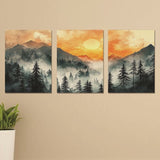 Set Of 3 Premium Wall Art Photo Tiles – Modern Home Decor Sets 8x11