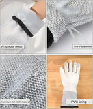 Title: Heavy-Duty Silver Heat-Resistant Oven Mitts – Professional Grade Kitchen Safety (Pair)