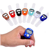 Digital Tasbeeh Finger Counter With LED Indicator, Reset Button & Ring Strap – SXH5136 (Random Color)