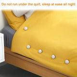 Premium Mushroom-Style Bedsheet Clips – Pack Of 4 Elastic Quilt & Sheet Fixer Buckles (Random Color)