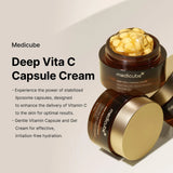 Medicube Deep Vita C Capsule Cream 55g | Brightening & Anti-Aging Vitamin C Moisturizer | Glowing Skin Care 55g