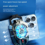 Portable Mobile Phone Quiet Cooling Fan Heat Diffuser Radiator With Light