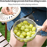 Multi-Functional Vegetable & Fruit Cleaning Basket | Folding Drainage & Storage Box | Fresh-Keeping Kitchen Filter Container - 1 Piece