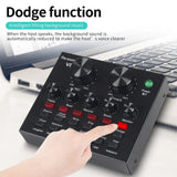 V8 Bm-800 Podcast Mic Set With Live Sound Card Condenser Microphone With Rechargeable 12 Kinds Of Auxiliary Background For Karaoke Singing Youtube Recording Mic