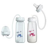 Hands-Free Baby Feeding Bottle With Pacifier & Cleaning Brush 300ml – BPA Free Food Grade