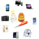 31-Piece Stainless Steel Screwdriver Set – Durable Silver Tool Kit (Made In China)