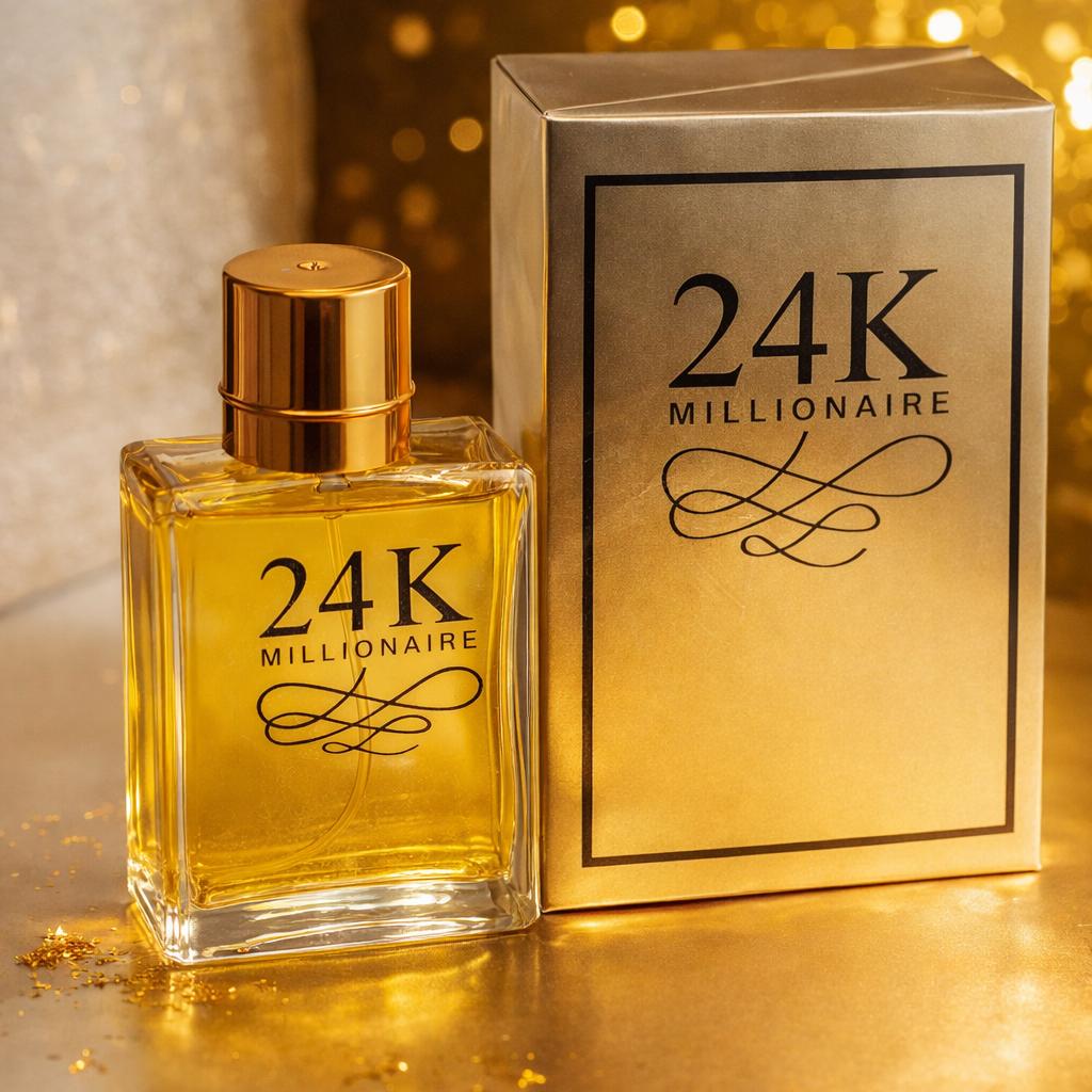 24K MILLIONAIRE Eau De Parfum For Men – Premium Long-Lasting Luxury Vaporisateur Natural Spray - 100ml