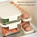 15 Egg Storage Box Rolling Design Space Saving PP Refrigerator Organizer Multi Layer Egg Holder| Random Colour