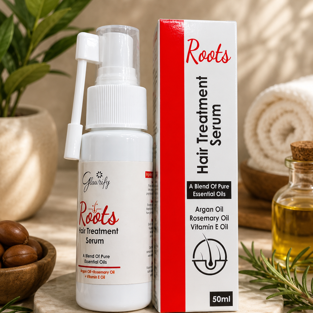 Glowrify Roots Hair Treatment Serum - Nourishing Scalp And Root Care Serum Designed For Healthier Looking Hair - 50ML