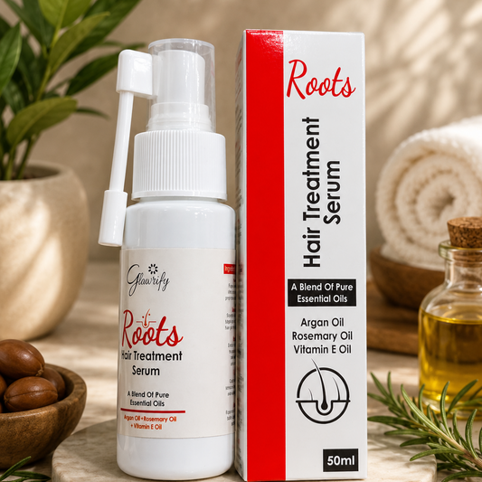Glowrify Roots Hair Treatment Serum - Nourishing Scalp And Root Care Serum Designed For Healthier Looking Hair - 50ML