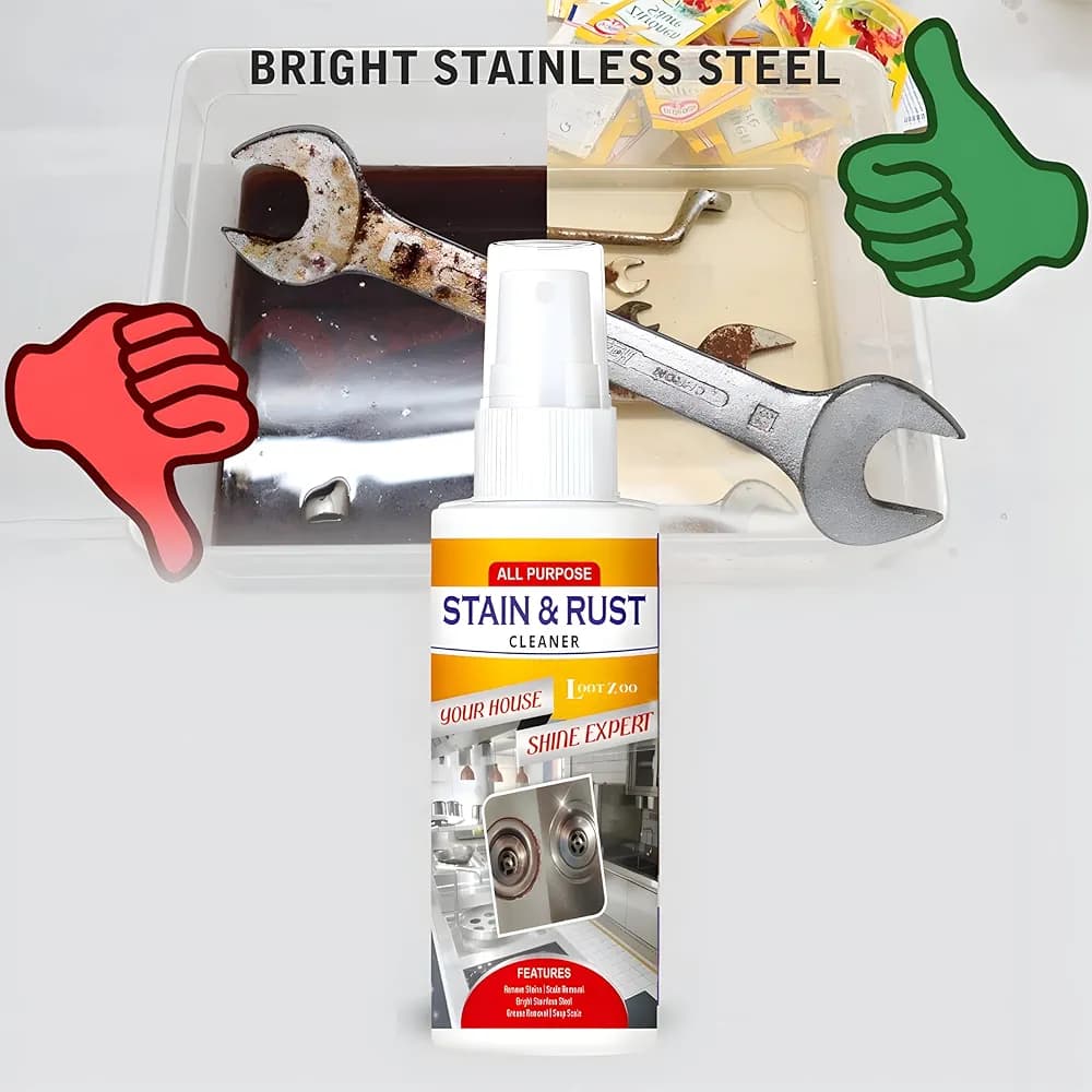 All Purpose Stain & Rust Cleaner – Powerful Multi-Surface Rust Remover With 100% Guaranteed Results - 30ML