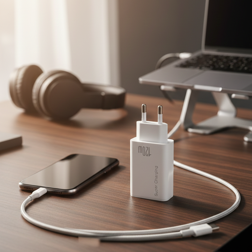 120 W Super Fast Charger Only Adapter Providing Quick Charging Speed With Reliable Performance And Durable Design - Mix Color (Without Box And Cable)