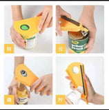 Jar Opener - Multi Functional Ergonomic Lid Remover Tool For Weak Hands, Seniors, And Effortless Kitchen Gadget For Tight Caps