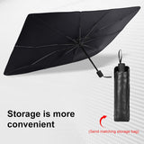 Foldable Car Windshield Umbrellas, Car Windshield Sun Shade Umbrella For Front Windows, Suitable For Windshields Of Various Car Models