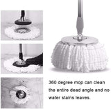 (PACK OF 3)Spin Mop Refill - Extra Head, Additional Microfiber Mop Round Shape Mop Heads