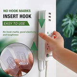 (Pack Of 10 Pair) Double Sided Self Adhesive Wall Hooks