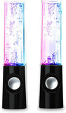 Water Dancing LED Speakers – Colorful Fountain Music Speaker With 3D Sound | USB Powered Portable Desktop Speaker (Random Color)